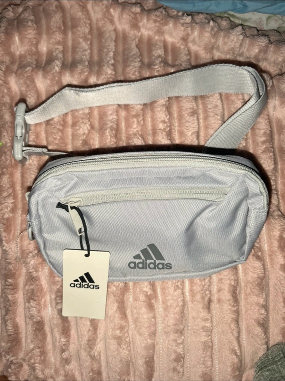 Adidas Unisex gray waist Fanny pack